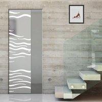 eclisse 10mm alga sandblasted design on clear or satin glass syntesis  ...