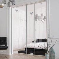 Eclisse 10mm Clear Glass Double Pocket Door - No Design