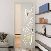 Eclisse 10mm Pastelli Murano Design on Clear or Satin Glass Pocket Door