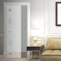 Eclisse 10mm Arteficio Murano Design on Clear or Satin Glass Pocket Door