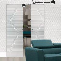 eclisse 10mm valentina sandblasted design on clear or satin glass synt ...