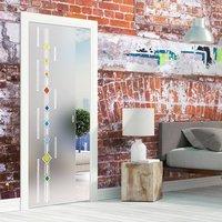 Eclisse 10mm Corsie Murano Design on Clear or Satin Glass Pocket Door