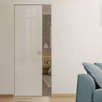 eclisse 10mm gloss white colour glass syntesis pocket door 9010