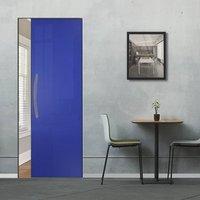 Eclisse 10mm Gloss Blue Colour Glass Syntesis Pocket Door - 5002