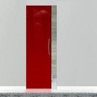 Eclisse 10mm Gloss Red Colour Glass Syntesis Pocket Door - 3003