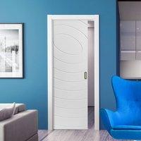 Eclipse White Single Pocket Door