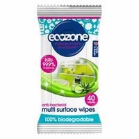 ecozone anti bacterial multi surface wipes 40wipes