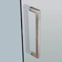 eclisse square 41 bar pull handle pair for glass doors