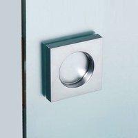 eclisse v 522 square flush pull handle pair for glass doors