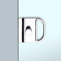 Eclisse V-604 Bathroom Flush Pull Handle and Lock Pair for Glass Doors