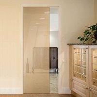 Eclisse 10mm Satin Amber Tinted Glass Pocket Door - 8109