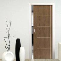 eco colour mocha soft walnut flush painted pocket fire door 30 minute  ...