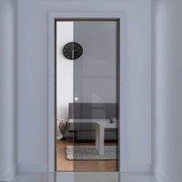 eclisse 10mm grey tinted glass pocket door no design