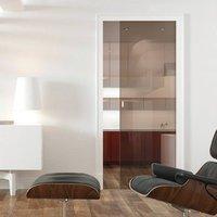 Eclisse 10mm Bronze Tinted Glass Pocket Door - No Design