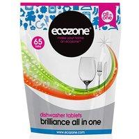 ecozone brilliance all in one dishwasher tablets 65