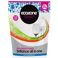 Ecozone Brilliance All In One Dishwasher Tablets - 33