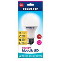 Ecozone Biobulb LED E27 Screw Fitting Daylight Bulb 14 watts