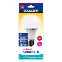 Ecozone Biobulb LED E27 Screw Fitting Ambient Bulb 14 watts