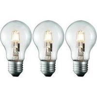 Eco halogen 95 mm Sygonix 230 V E27 42 W Warm white EEC: C Pear shape dimmable 3 pc(s)