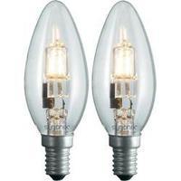 eco halogen 100 mm sygonix 230 v e14 28 w warm white eec c candle shap ...