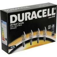 Eco halogen Duracell 230 V E14 28 W Warm white EEC: n/a Candle shape dimmable 4 pc(s)