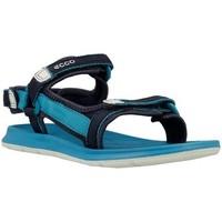 ecco intrinsic lite girlss childrens sandals in blue