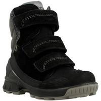 ecco high cut boyss childrens snow boots in black