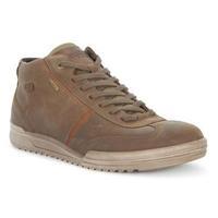 ecco fraser goretex mens shoes high top trainers in brown