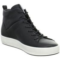 ecco soft 8 womens shoes high top trainers in black