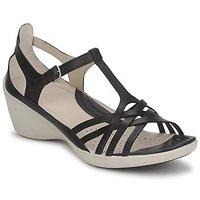 ecco scultpured sign low womens sandals in black