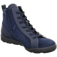 ecco crisp ii womens shoes high top trainers in blue