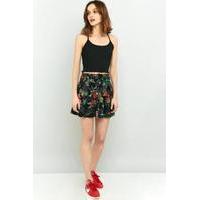 ecote beach tie waist skirt black multi