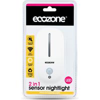 Ecozone 2 in 1 Sensor LED Night Light