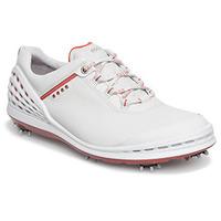 Ecco Mens Cage Golf Shoe - Concrete/Tomato/Out