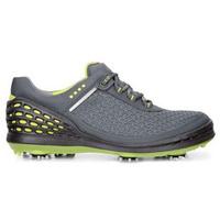 ecco mens cage golf shoe dark shadowsulphur