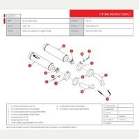 edi61teo scorpion factory satin titanium oval exhaust ducati 1098 08cu ...