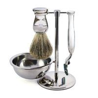 Edwin Jagger Chrome 4 Piece Shaving Set