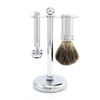 edwin jagger chrome 3 piece shaving set