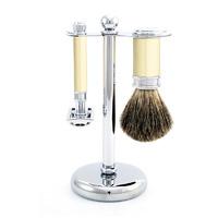 edwin jagger ivory chrome 3 piece shaving set