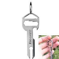 EDCGEAR Multifunction Tool Thicken Stainless Steel Cutter with Key Ring - Silver