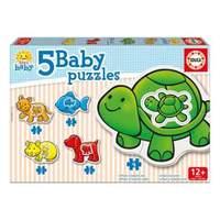 Educa Baby Early Learning Animals Jigsaw Puzzles 5 Piece Set (14864)