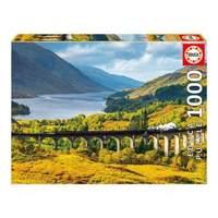 educa scotland glenfinnan viaduct bridge 1000pcs jigsaw puzzle 16749