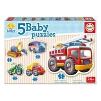 educa baby early learning vehicles jigsaw puzzles 5 piece set 14866