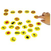 Ed Tech Plastic Bug Counters - Pack of 100+20 Symbols