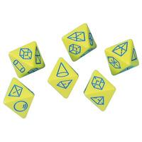 ed tech 3d shape dice 8 sided pack of 6