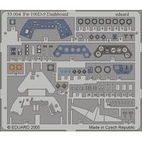 Eduard Photoetch 1:32 Fw 190d-9 Dashboard Hasegawa Kit