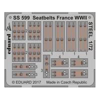 Eduard Photoetch Zoom 1:72 -seatbelts France WWII Steel Kit