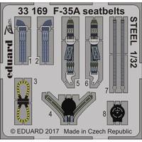 Eduard Photoetch Zoom 1:32 -f-35a Seatbelts Steel Italeri Kit