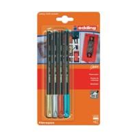 edding metallic color pen set of 4 e 12004