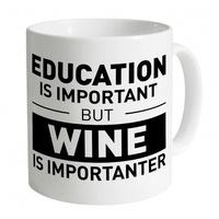 education wine mug